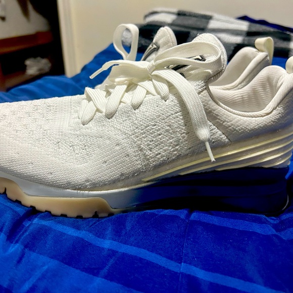 Louis Vuitton White Knit Fabric VNR Lace Up Sneakers Size 8 - Picture 5 of 7